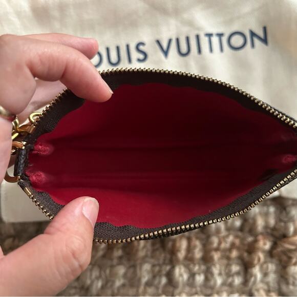 Louis Vuitton mini Pochette accessories Damier Ebene print - Picture 7 of 11